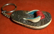 Porte-clés key ring Chaussures Forme SANDALE TONGUE 50 mm long