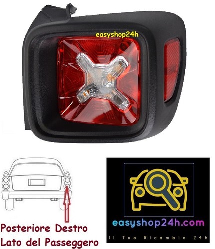 Faro Posteriore Destro Per Pajero III (2003-2006) – Completo Di Portalampade E Lampadine, Compatibile E Intercambiabile