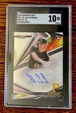 JACK SUWINSKI 2022 Bowman's Best Refractor RC Rookie Auto SGC 10 #B22JSI Card