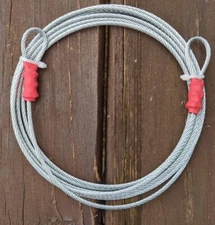 20ft Cable Bike Lock  3/16" 4.76mm  7x19 GALVANIZED STEEL  SECURITY NON COATED