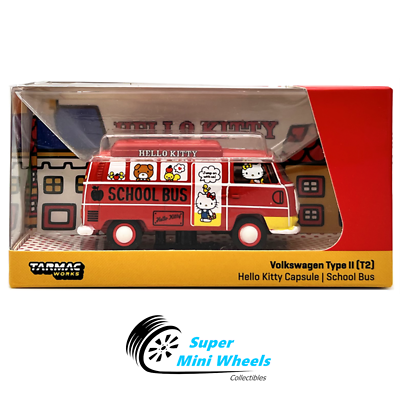 Tarmac Works 1:64 Volkswagen Type II (T2) Bus Hello Kitty Capsule