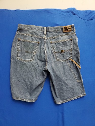 RL C-5 Carpenter Polo Jeans Ralph Lauren Vintage Y2K Denim Shorts Men's Size 34 - Picture 16 of 20