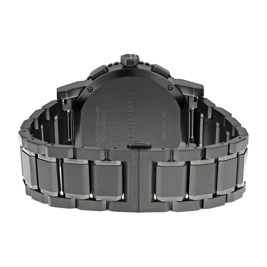 BURBERRY MENS WATCH BU9381 STAINLESS STEEL GREY TONE STRAP & GREY