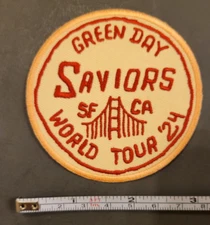 Green Day OFFICIAL Saviors World Tour '24 Patch SAN FRANCISCO Giants Oracle Park