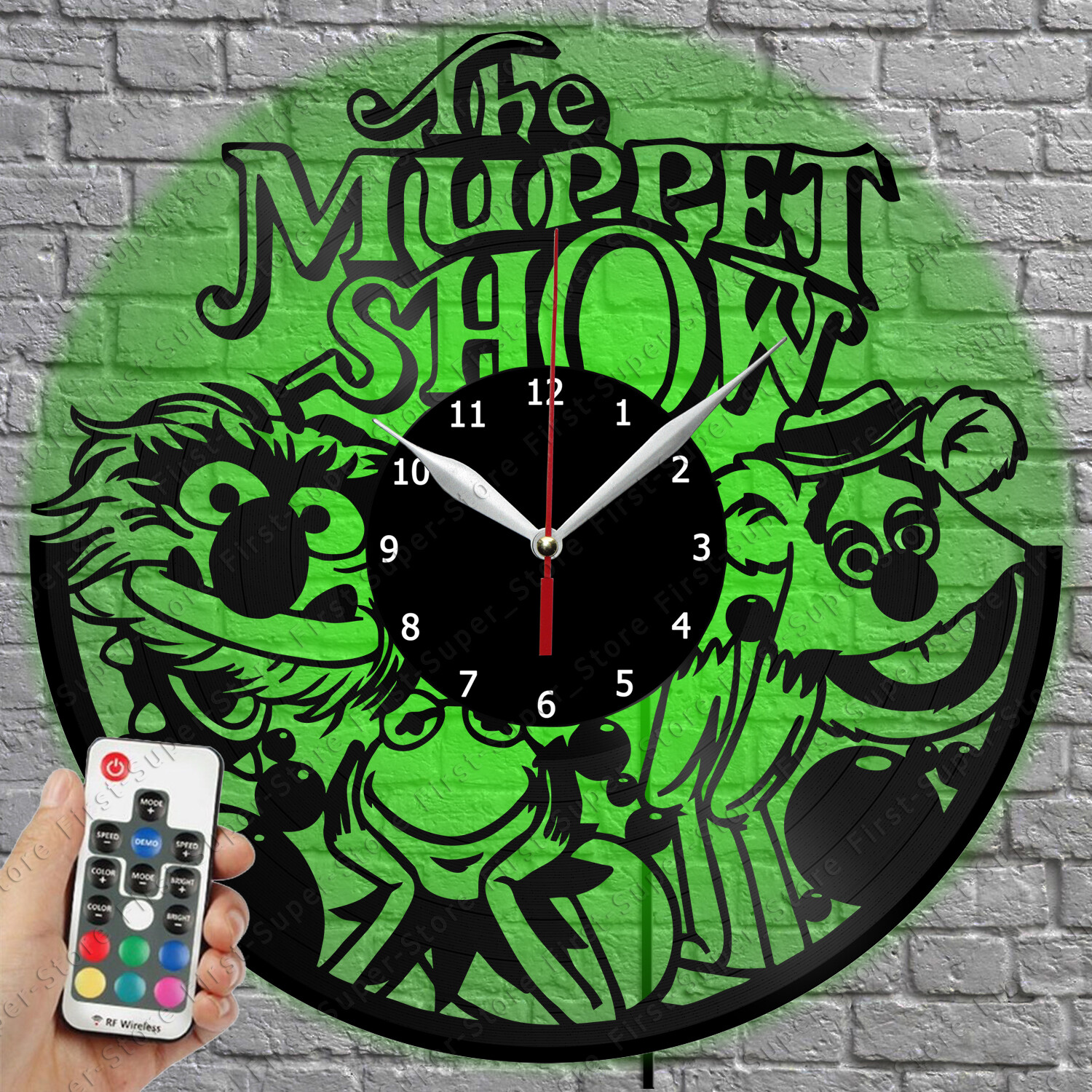 The Muppet Show Vinyl Record LED Wall Clock with Light 1357