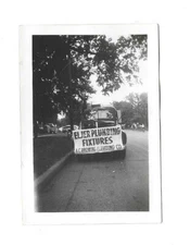 VTG Small Photo Snapshot A.C. Browning Plumbing Co. Advertising Americana