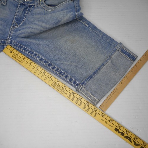 True Religion knielange Damen-Bermuda Denim-Shorts mit Bündchen Größe 30 - Bild 8 von 9