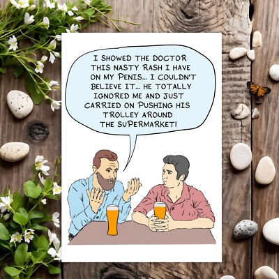 Emotional Rescue Funny Birthday Card For Him, Rude Taiwan | Ubuy