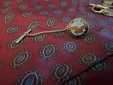 Pratt & Whitney Tie Pin, Gold with Enameling, Eagle