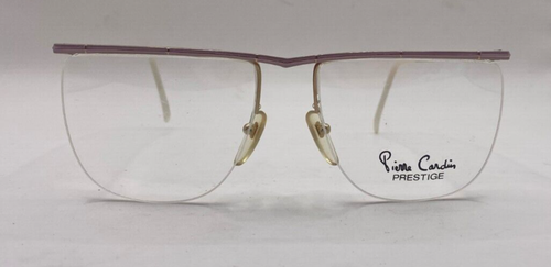 PIERRE CARDIN PRESTIGE EYEGLASSES FRAMES ONLY PC-8016-2 PINK HALF RIM 60-18-140 - Picture 3 of 8