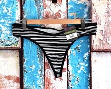Women's No Boundaries Ribbed Cotton Thong Panties Underwear XL-XXL Multicolor