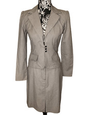 City Triangle Pinstripe 2Pc Skirt Suit Professional Occupational Business