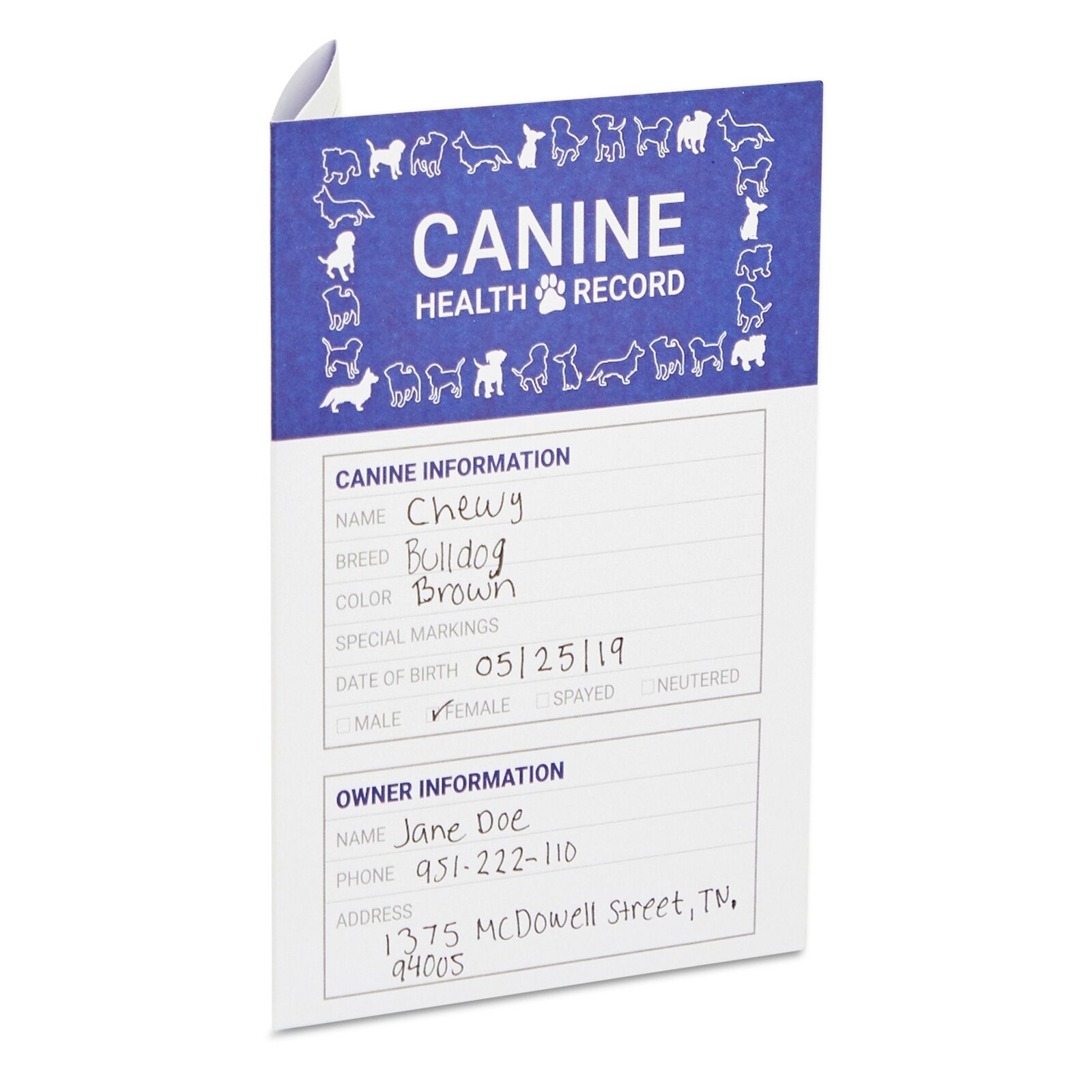 24 Pack Puppy Vaccination Record Card, Dog Vaccine and Health Booklets ...