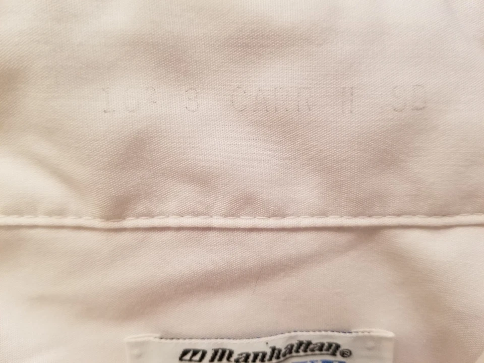 Manhattan Torque Mens Shirt Size 16 White - Image 3 of 4