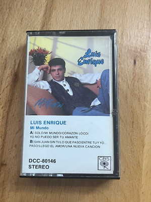 Luis Enrique - Mi Mundo Cassette 1989 Discos CBS International   DCC 80146