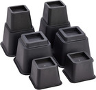 Set of 8 Adjustable Bed Risers for Platform Bed Frames, Heavy Duty Furniture Lif