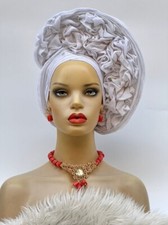 Aso-Oke African Headtie Auto Gele, Headgear.