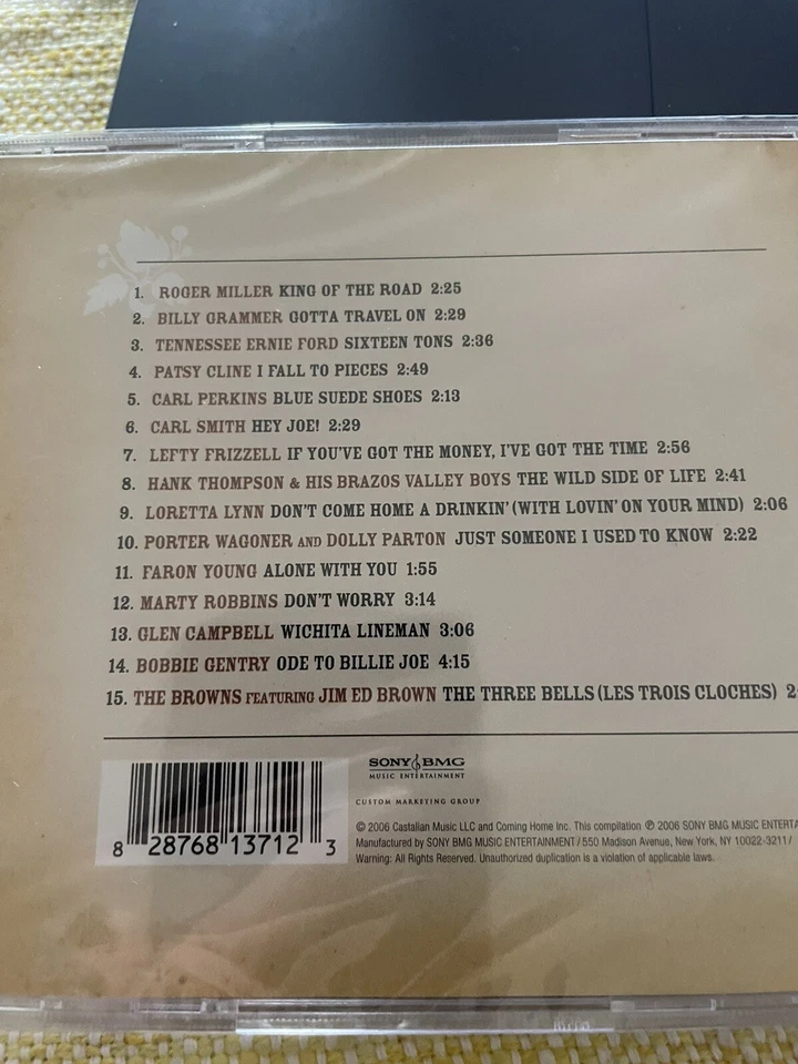 Ralph Emery Country Roads Various ‎SEALED CD I Fall To Pieces 15 Songs Foto 2 de 2