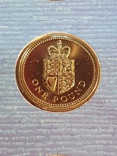 1988 BUNC £1 Shield of Royal Arms One Pound Coin Brilliant Uncirculated