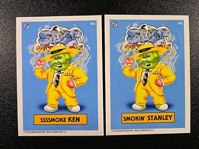 The Mask 1994 Jim Carrey Slop Culture Kids 2 Card Set Garbage Pail Kids Spoof