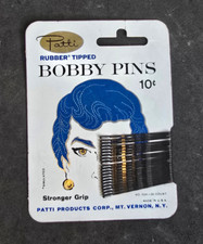Vintage 1940's Patti Rubber Tipped Bobby Pin's New Old Stock