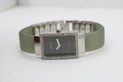 Apropos JJ by Jules Jurgensen Crystal Bezel Rubber Bracelet 