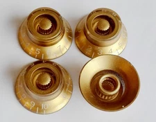 Volume Tone Control Bell Hat Knob GOLD for USA Gibson Les Paul Guitar CTS Pot