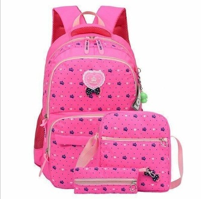 3 stk Kinder Schulranzen Rucksack Mädchen Rucksack Schultasche G7G5