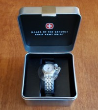 Wenger Swiss Military 79095 Date Dial 2 Tone Stainless Steel Watch