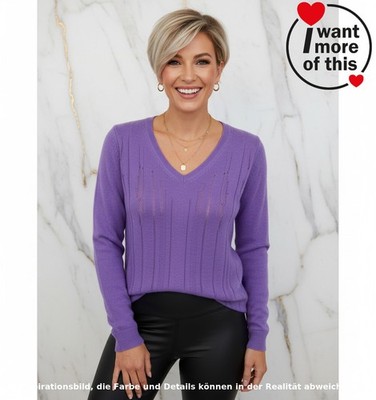Allude · Pullover Sweater Shirt · 100% Kashmir Cashmere · Lila Purple · Small