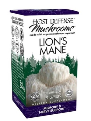 Host Defense Lion's Mane 120 Veg. Caps Memory & Nerve Support Ex 11/28 NEW