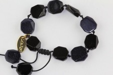 Lola Rose Blue Goldstone and Black Agate Bracelet