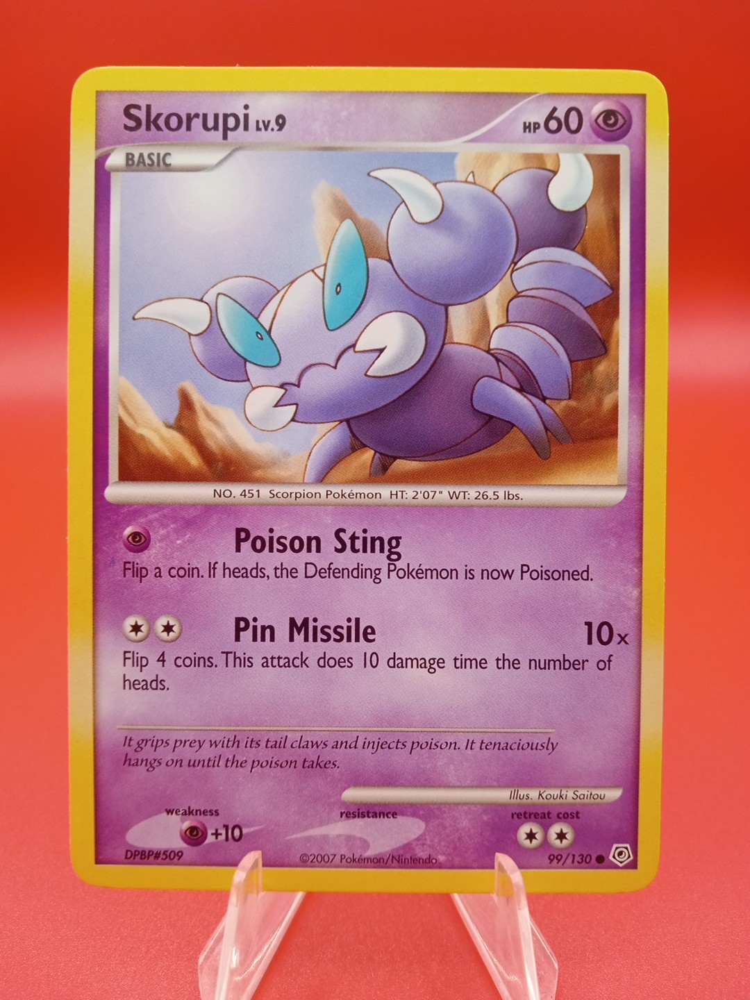 2007 Pokemon Diamond & Pearl Skorupi #99 VLP