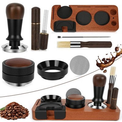 8 PCS Espresso Kit, 54mm Espresso Tamper Kit Coffee Tamper Set with Coffee Di...