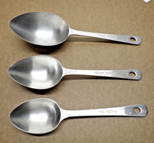Muffin Spoons Amco Brand Sm Med Lg 188 Rust Proof Stainless Korea Set Of 3