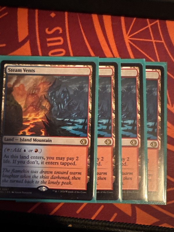 MTG Steam Vents NM Lorwyn Eclipsed #267 Magic The Gathering
