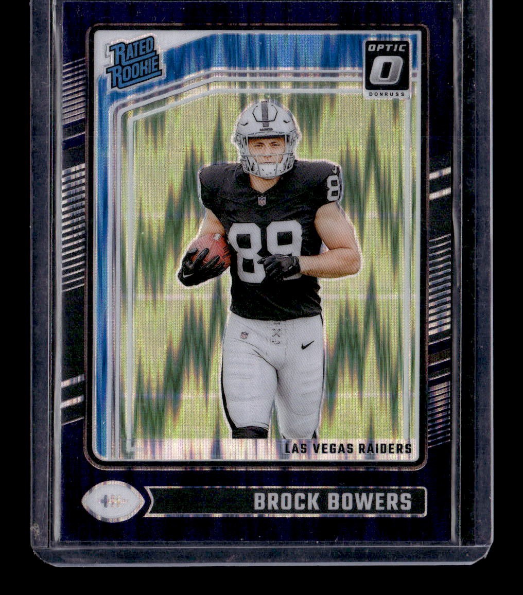 2024 Donruss Optic #215 Brock Bowers Purple Shock Las Vegas Raiders