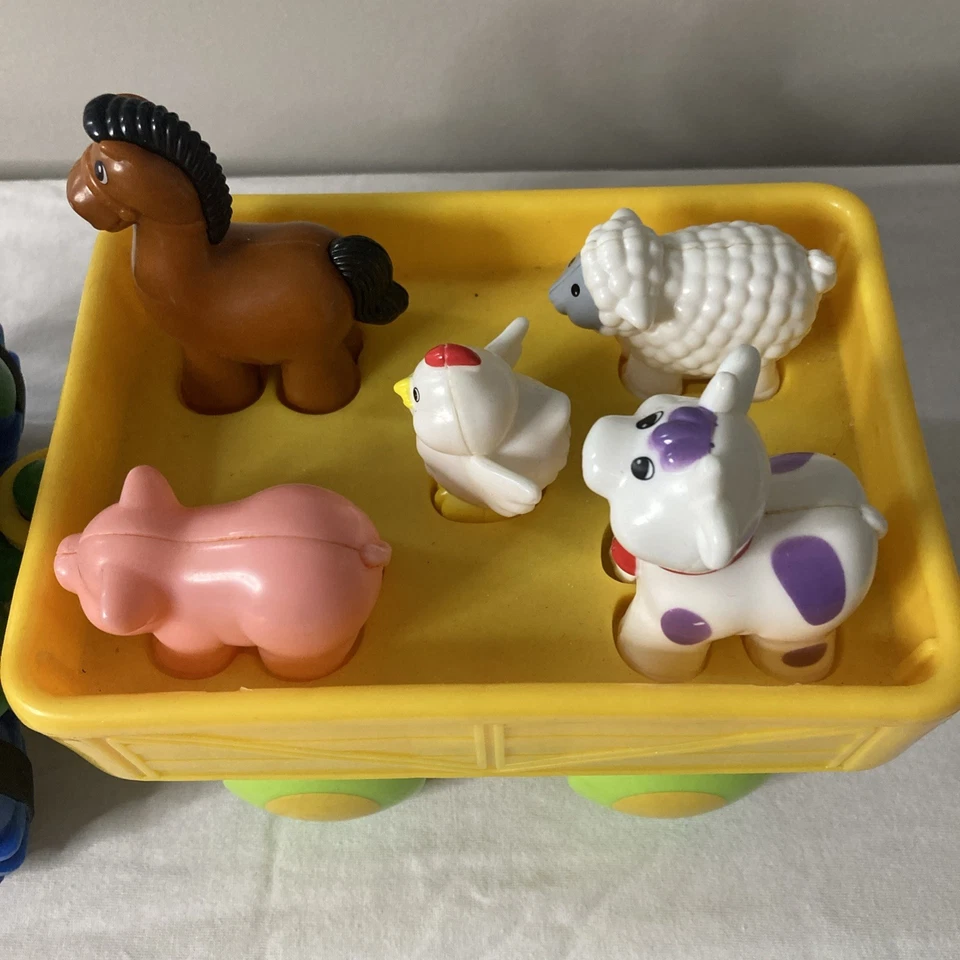 Kiddieland Farm Tractor and Trailer with Animals Light & Sounds Old McDonald HTF - Image 2 of 4