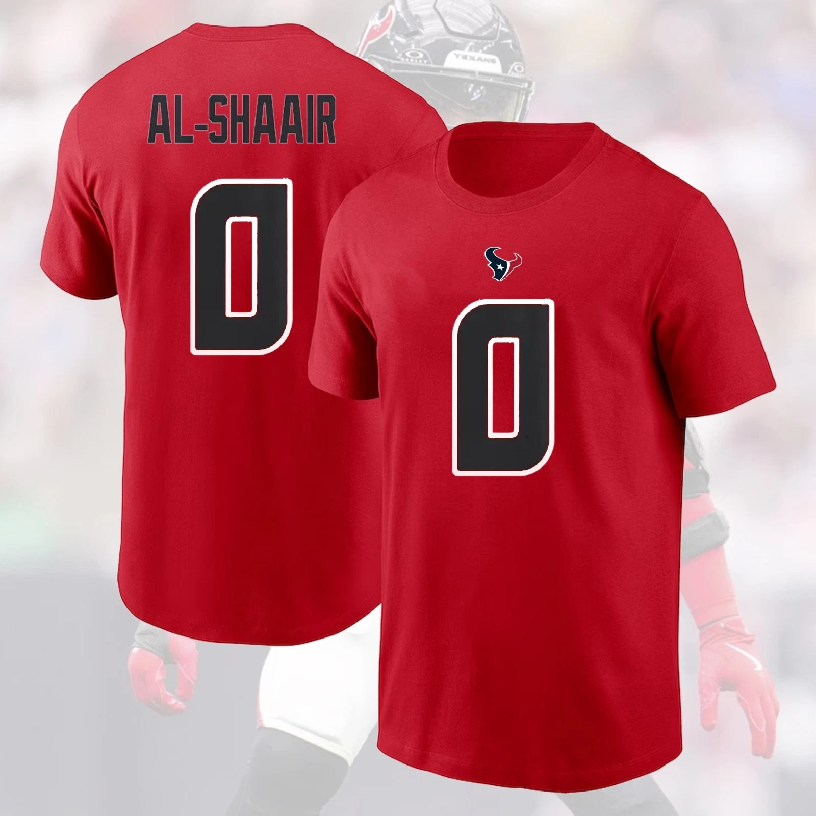 Azeez Al-Shaair #0 Houston Football 2026 Player Name & Number Gift for Fans