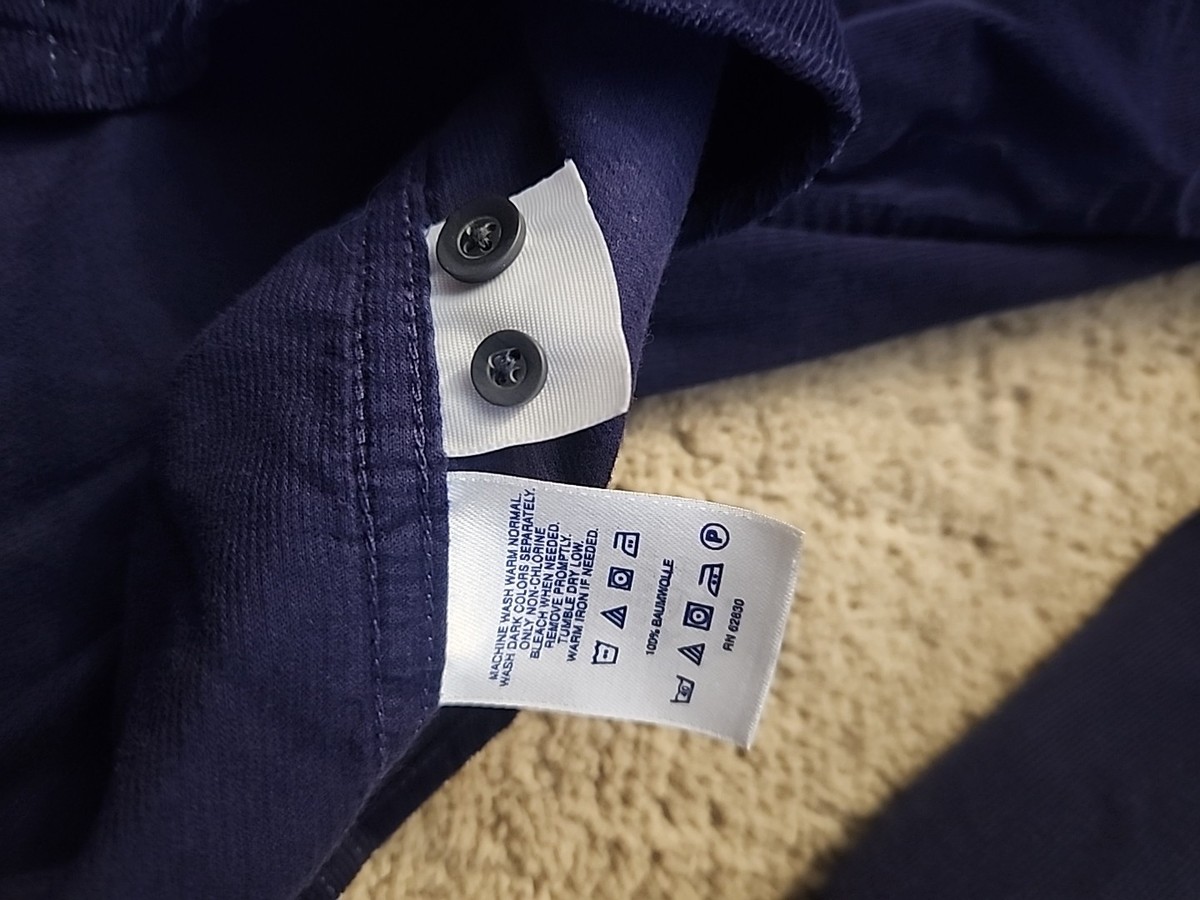 Men's Lands End Blue Corduroy Button Up XL | eBay