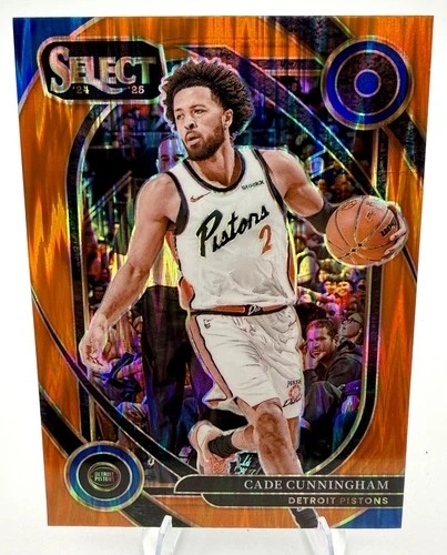 2024-25 Panini Select - Courtside Cade Cunningham #224 Orange Flash Prizm