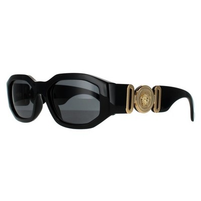 VERSACE サングラス 4361 ブラック ゴールド Versace Sunglasses VE4361 GB1/87 Black Dark Gray | eBay