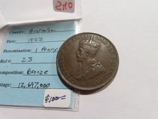 S40 Australia 1922 Penny