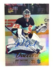 2024-25 Upper Deck Fleer Ultra Rainbow Foil Auto Joey Daccord #16 Kraken