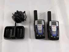 Cobra Micro Talk CXR875 Walkie Talkie Portable Lot Of 2 With Charger Tested