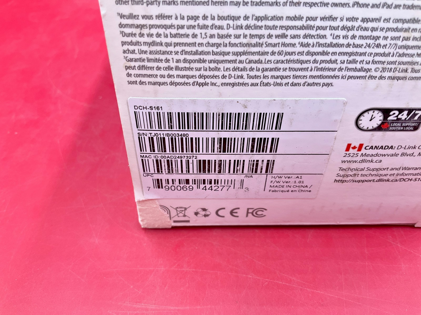 D-Link Wireless Water Sensor DCH-S161 ✅❤️️✅❤️️✅ NEW! OPEN BOX! ✅❤️️✅❤️️✅