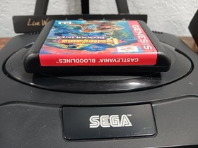 SEGA Genesis Console Model 2 MK-1631 Bundle + Castlevania Bloodlines (Repro)