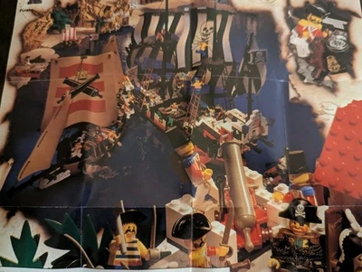 Vintage (1993) LEGO Product PIRATES Sets Poster - RARE - Image 1 of 4