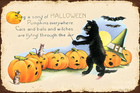 Happy Halloween  SPOOKY Vintage Reproduction Postcard  6" X 4" h977 — photo 1