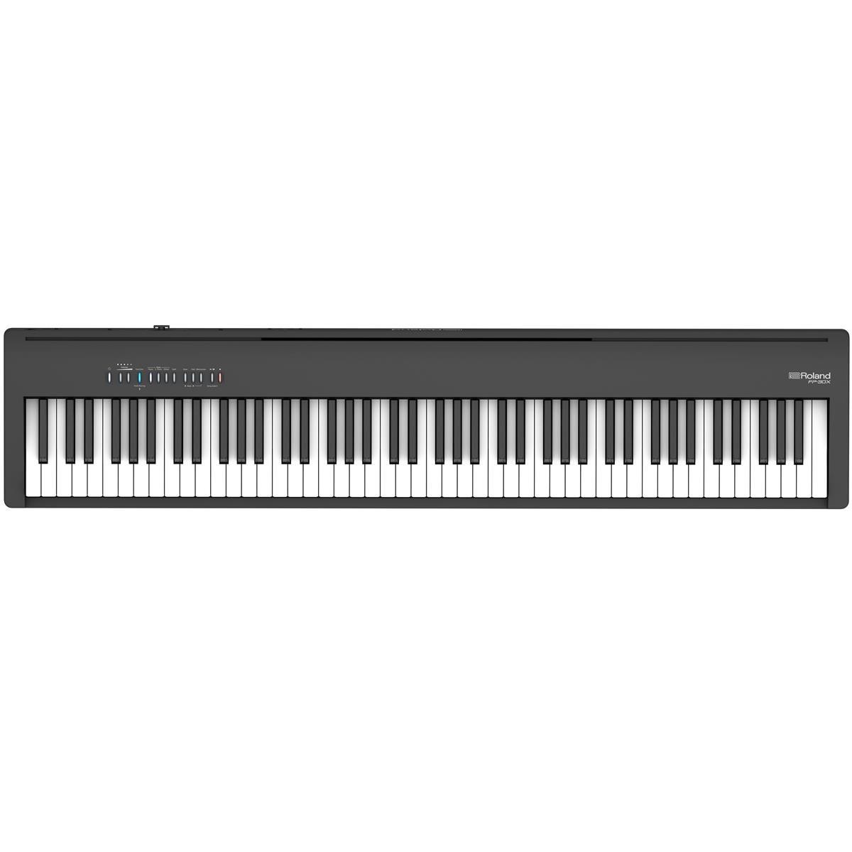 Roland FP-30X 88 Keys SuperNATURAL Portable Digital Piano, Black